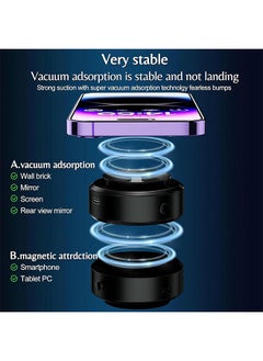 ESSAGER Double-Sided Phone Holder: Innovative Dual Suction Cup and Magnetic Design,Magnetic Suction Phone Mount,360°Rotation Magnetic Car Suction Cup Holder,Anti-Shake Adjustable Cell Phone Mount  - Image 5