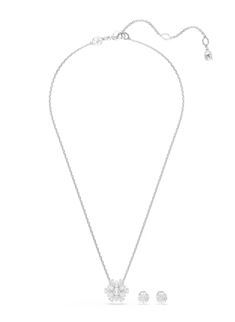 SWAROVSKI Pendent Detail Long Necklace & Stud Earrings Set