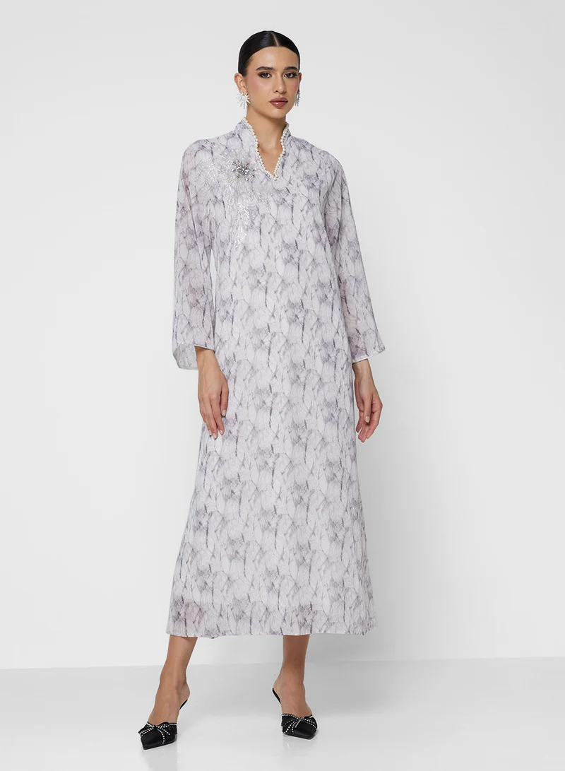 Khizana Printed Jalabiya