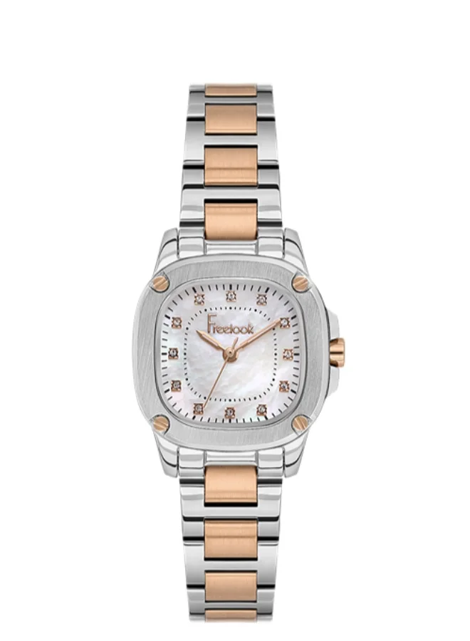 Freelook Paris Freelook - Jolie Women's Watch | Steel Case | Stainless Steel Band | Silver & Square Dial | Analog | Japanese Quartz | Mineral Glass | Premium Luxury Watch | Ideal Gift | Water Resistant 50 Meters