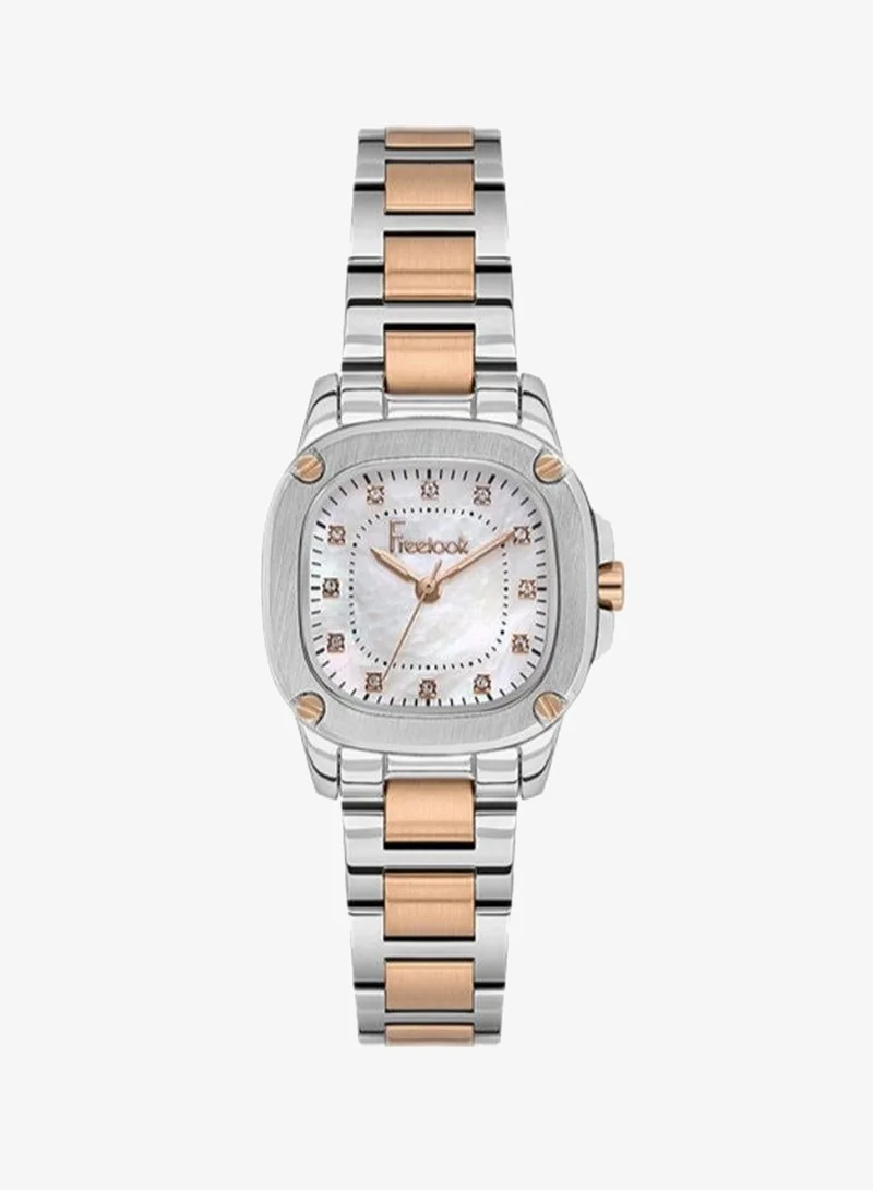 Freelook Paris Freelook - Jolie Women's Watch | Steel Case | Stainless Steel Band | Silver & Square Dial | Analog | Japanese Quartz | Mineral Glass | Premium Luxury Watch | Ideal Gift | Water Resistant 50 Meters