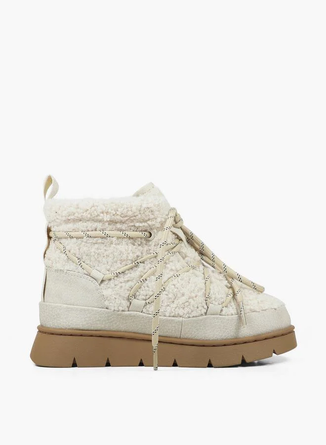 Gap BEIGE Girls RICHMOND HIGH K Lace-Up Ankle Boots for Women | Best Price UAE