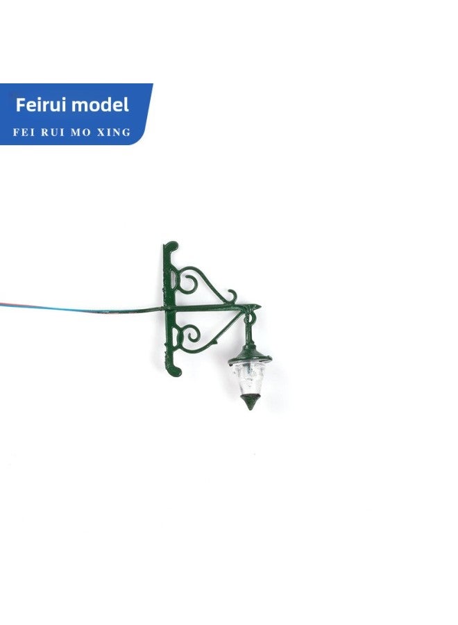 Moss Micro Landscape Decoration Lamp Building Sand Table Model Wall Lamp Material With Lamp Model Wall Lamp-Color:Dark Green 1/87  - Image 1