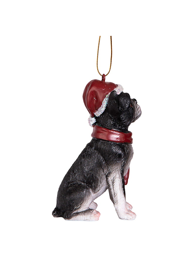Design Toscano Design Toscano - JH576302 Boston Terrier Holiday Dog Christmas Tree Ornament Xmas Decorations  3 Inch  Full Color  - Image 3