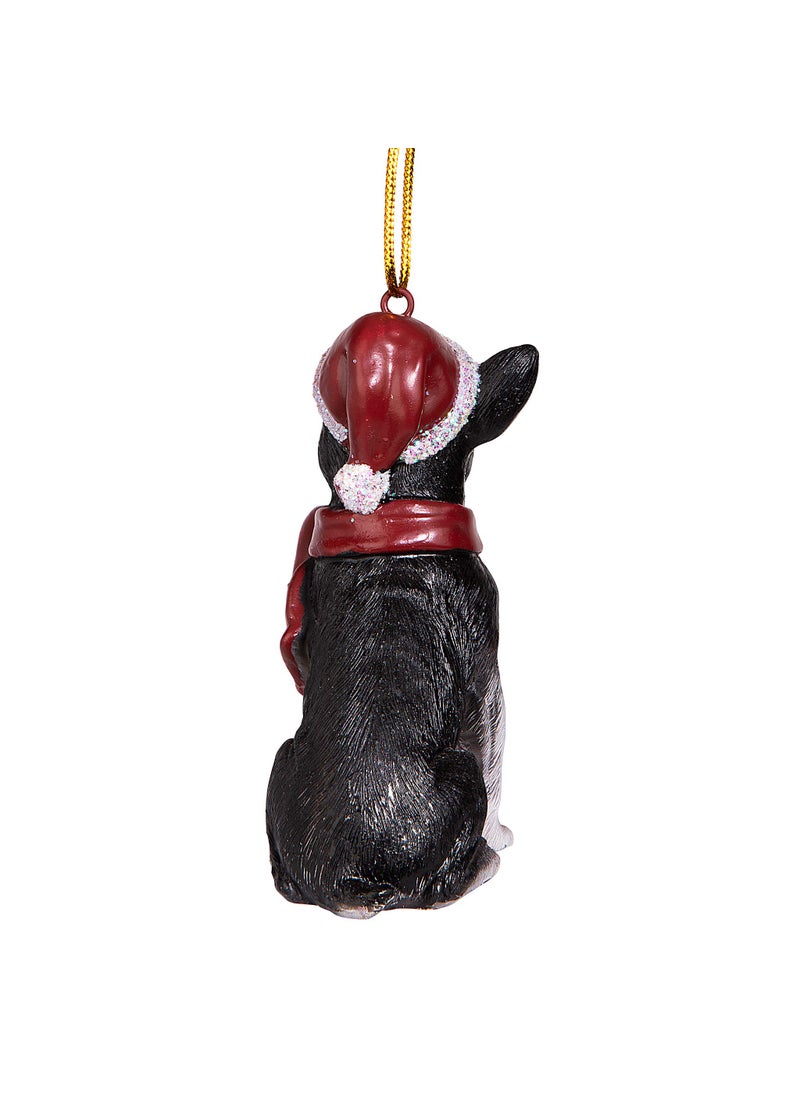 Design Toscano Design Toscano - JH576302 Boston Terrier Holiday Dog Christmas Tree Ornament Xmas Decorations  3 Inch  Full Color  - Image 4