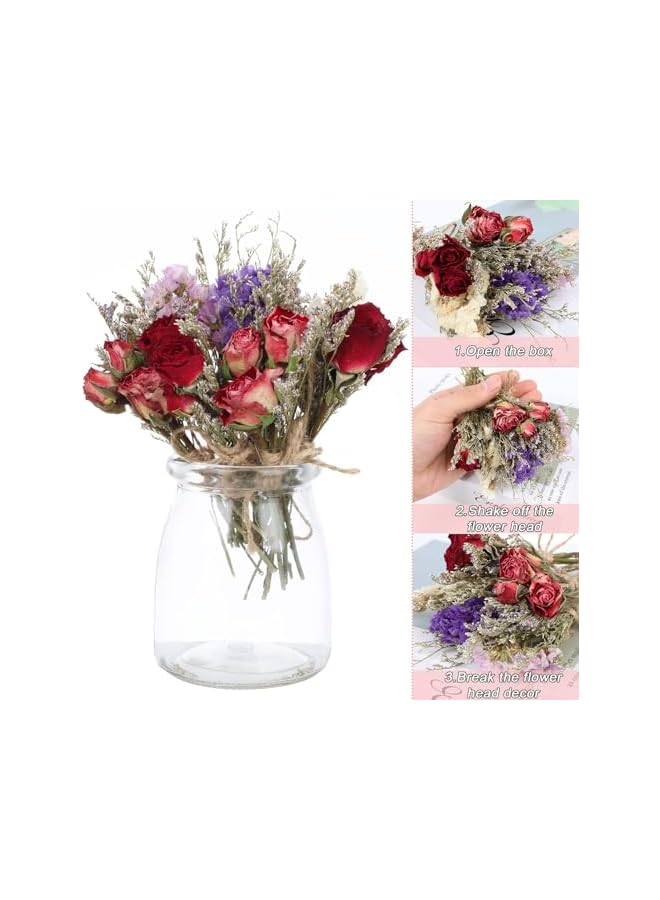 The Bros 10 Pack Dried Flower Forget Me Not Bouquets Natural Dried Flower with Stem Dried Embossing Flower Bundles Artificial Flower Dried for Wedding Table Centerpieces Arrangements Crafts DIY Gift Decor - Image 3