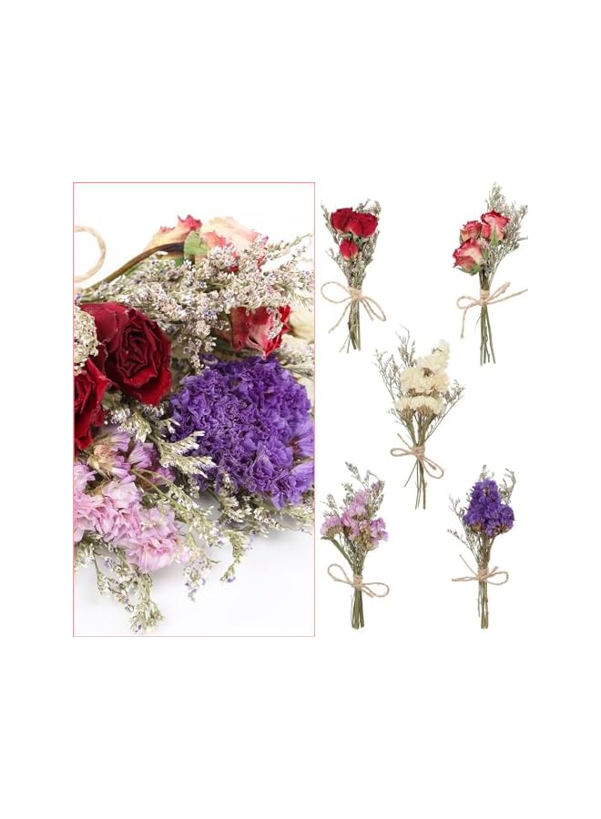 The Bros 10 Pack Dried Flower Forget Me Not Bouquets Natural Dried Flower with Stem Dried Embossing Flower Bundles Artificial Flower Dried for Wedding Table Centerpieces Arrangements Crafts DIY Gift Decor - Image 5