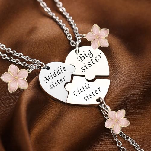 YEEQIN Sister Necklace Set - Matching Necklaces for Sisters (Style 01) - Image 5