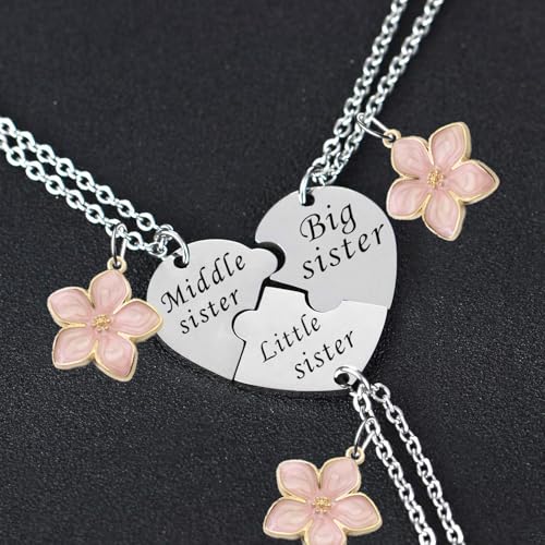 YEEQIN Sister Necklace Set - Matching Necklaces for Sisters (Style 01) - Image 4