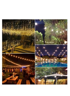 Generic String Light Hanging Kit 200FT Outdoor Light Hanging Kit Globe String Lights Suspension Kit Vinyl Coated 304 Stainless Steel Cable Outdoor Light Guide Wire Outdoor Light Hanging Kit  - Image 2