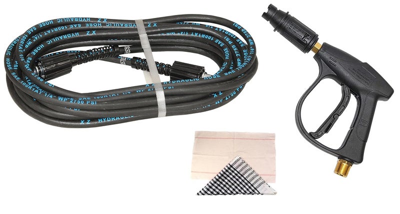 Digital Craft Hydraulic Pressure Washer Hose Pipe 2750PSI M2215 14mm High Pressure Washer Hose Spray Water Hydraulic Pressure Washer Pipe 8MTRPressure Washer GunDusting Cloth Floor Mop