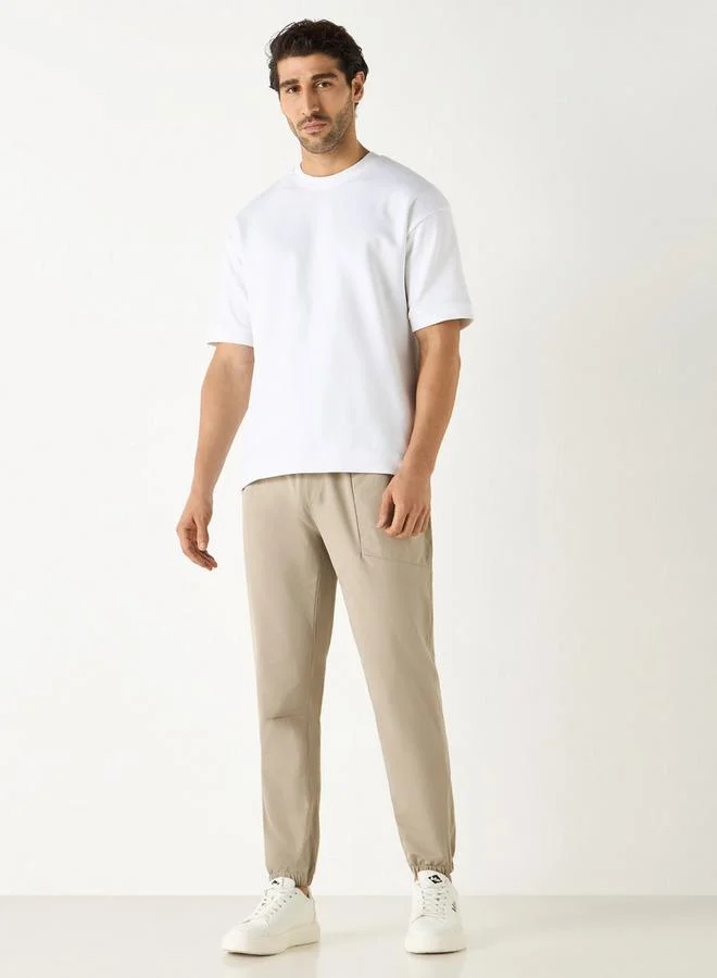 ADOT by Splash Panelled Joggers with Zippered Pockets