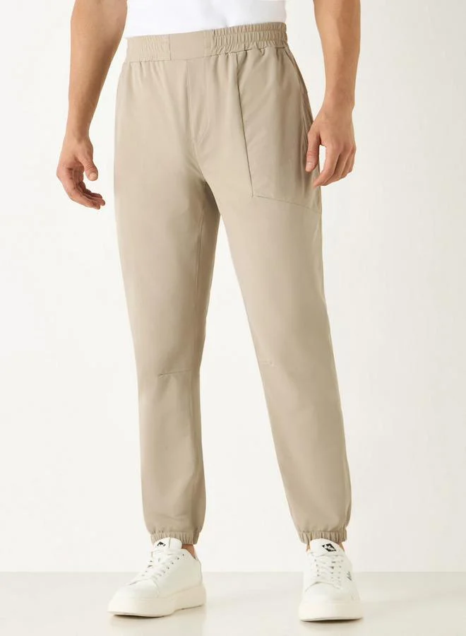 ADOT by Splash Panelled Joggers with Zippered Pockets