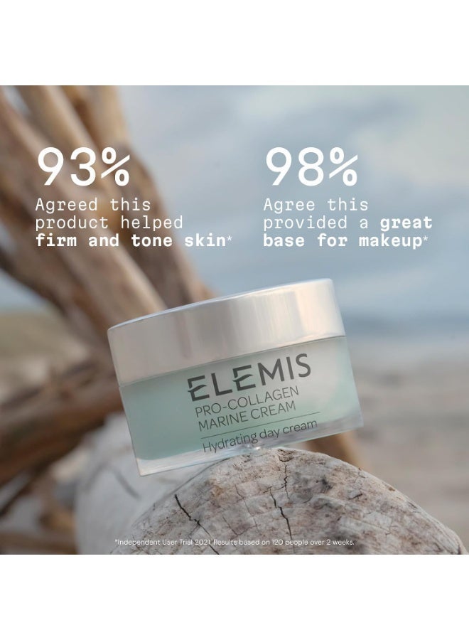 Elemis Pro-Collagen Marine Cream 50ml | Iconic Anti-Aging Marine Collagen Face Moisturiser for Firming & Wrinkle Reduction | Clinically Proven to Visibly Reduce Fine Lines in 14 Days | Luxury Hydrating Daily Anti-Wrinkle Face Cream - Image 5