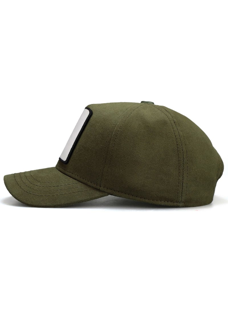 Black Börk BlackBörk V1 Kids Baseball Cowboy - Khaki Kids Hat (Cap) with 58 Code Logo  - Image 5