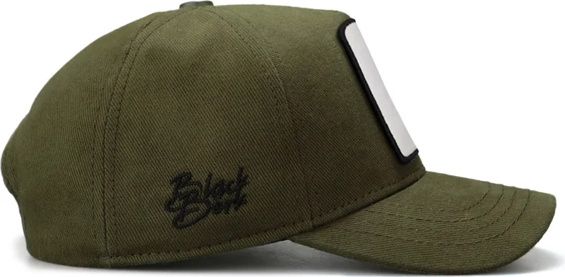 Black Börk BlackBörk V1 Kids Baseball Cowboy - Khaki Kids Hat (Cap) with 58 Code Logo