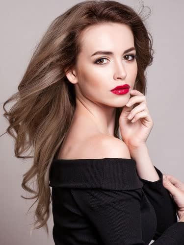 IK 18 Instant Clip In Synthetic Straight Hair Extensions Full Head 100g 613Lightest Blonde