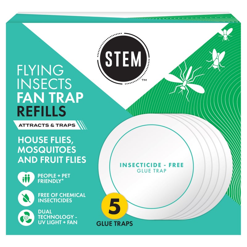STEM Flying Insect Fan Trap Glue Reï¬ll Pads, 5 Count - Image 1