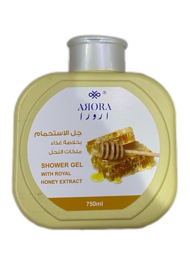 Arora Shower Gel With Royal Honey Extract - 750 ml 