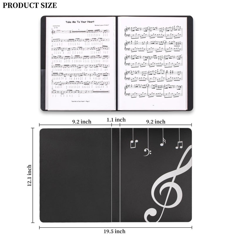 NKG Music Folder Sheet Music Folders Binder Music Choral Storage Holder Band Folder (1) - Image 3