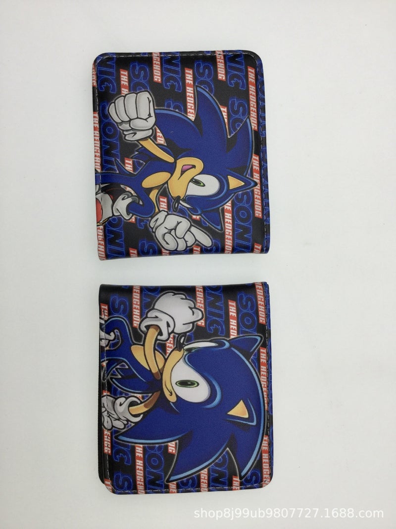 Animation/Electronic Game Peripheral Super Sonic Mouse Sonic Hedgehog Mouse Pu Short 80% Off Coin Purse Wallet - Image 1