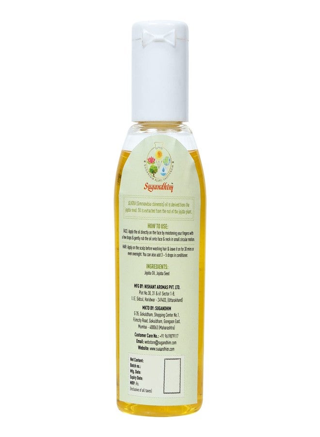 Sugandhim Jojoba Oil, Natural Skin Tightener & Hair Nourishment Oil, 1 x 50ml, Lubricating & Nourishing Oil, Healing Properties, Made In India - Image 2