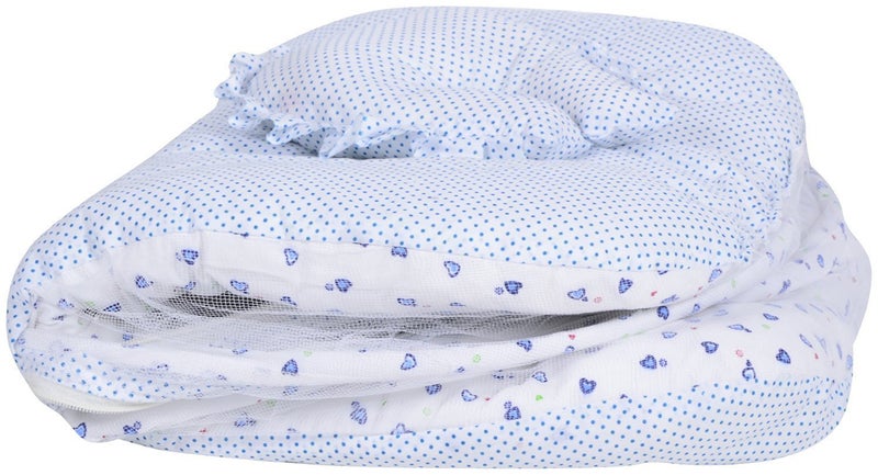 FARETO Blue Mosquito Net Bed Size-(0-9 Months) - Image 2
