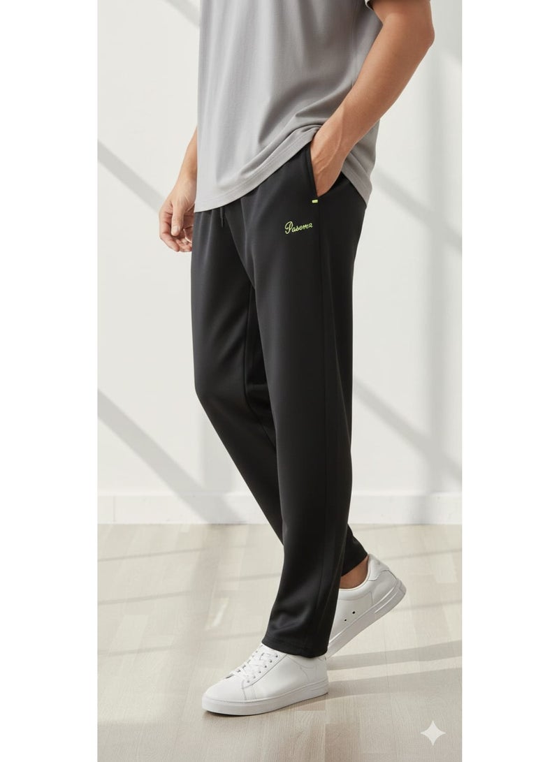 بافون بنطلون ليكرا رجالي مريح – كاجوال بخامة مطاطية - Image 2