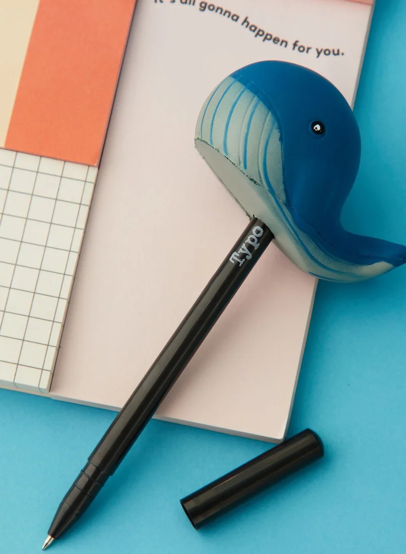 Typo Whale Squishy Pen