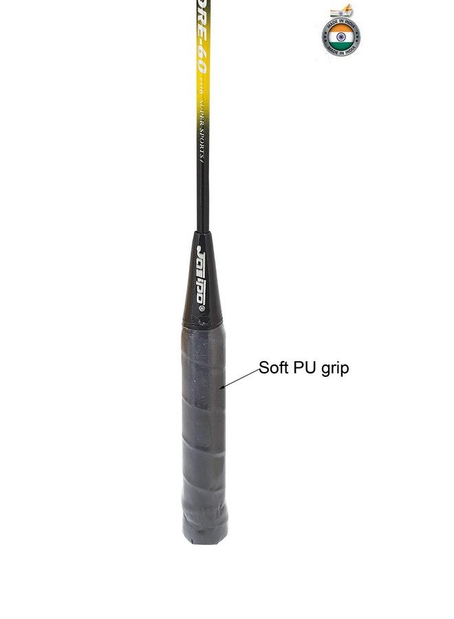 Jaspo Core-Js-600 4 Aluminum Badminton Rackets, 5 Feather Shuttlecock, Badminton Bag- Multicolor - Image 4