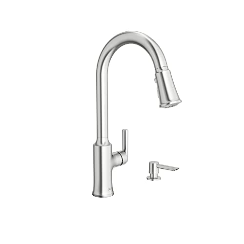 American Standard 7421300075 Raviv PullDown Kitchen Faucet with Sprayer and Soap Dispenser Stainless Steel