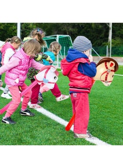 SAVITA 12Pcs Inflatable Stick Horse Horse Head Stick Balloon Inflatable Horse Stick Toy For Theme Birthday Party Home Decoration Supply (Red Pink)  - Image 5
