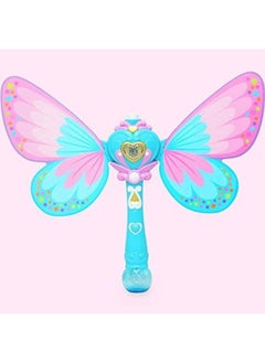 EASY FUTURE EASY FUTURE Bubble Gun The New Fairy Magic Bubble Wand Fully Automatic Music Light Bubble Machine Electric Blowing Bubble Gun Child Toy color pink  - Image 2