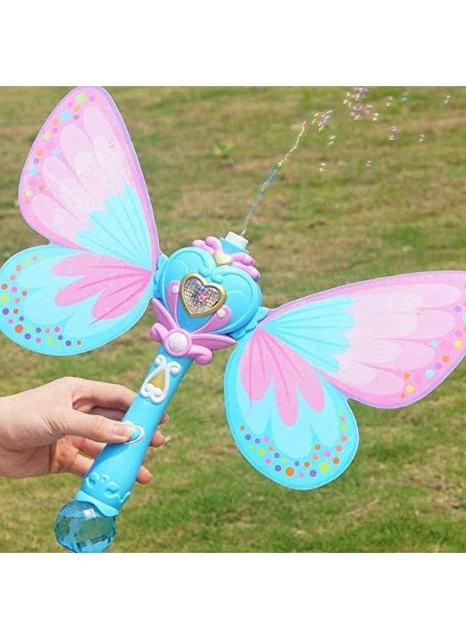 EASY FUTURE - EASY FUTURE Bubble Gun The New Fairy Magic Bubble Wand Fully Automatic Music Light Bubble Machine Electric Blowing Bubble Gun Child Toy color pink - Image 1