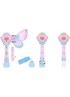 EASY FUTURE EASY FUTURE Bubble Gun The New Fairy Magic Bubble Wand Fully Automatic Music Light Bubble Machine Electric Blowing Bubble Gun Child Toy color pink  - Image 3