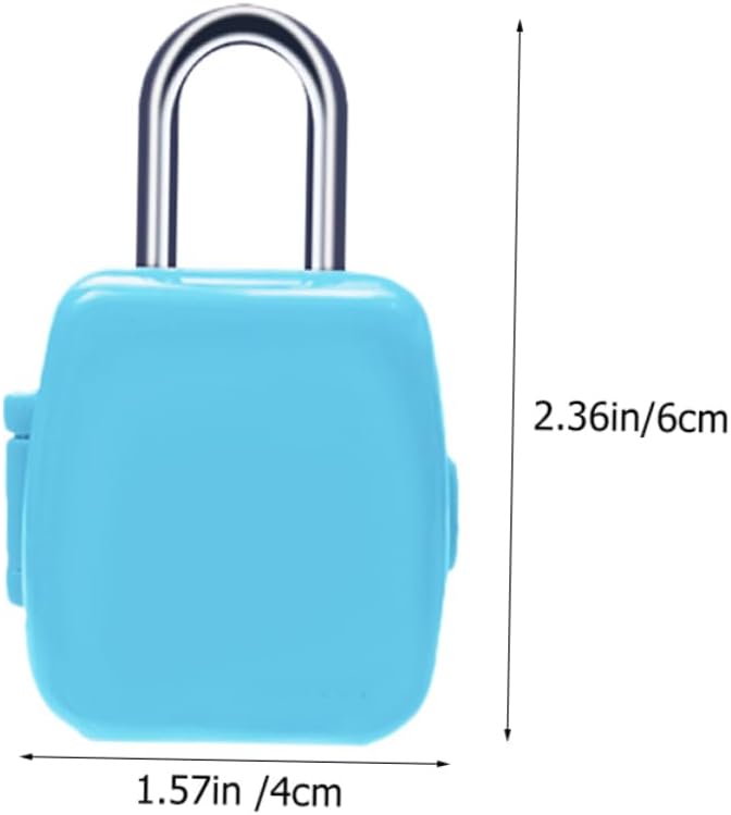 Healifty 4 Pack Wear Resistant Metal Combination Locks for Luggage Suitcase Mailbox Cabinet Gate Security Rustproof Random Color - Image 3