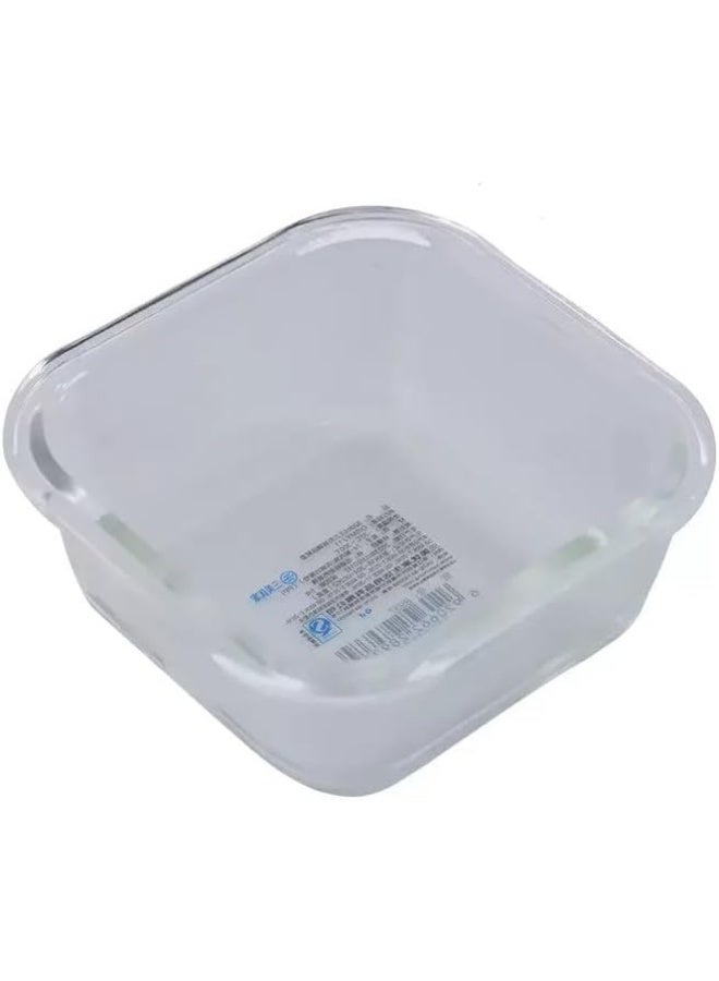 Borosilicate Glass Square Food Container Heat Resistant With Anti-Leak Lid