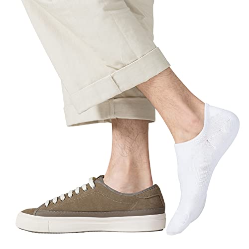 JORMATT 6 Pairs Mens & Women No Show Socks Non-Slip, Athletic Sneaker Cotton Invisible Low Cut Socks for Mens Shoe Size 6-10 - Image 4