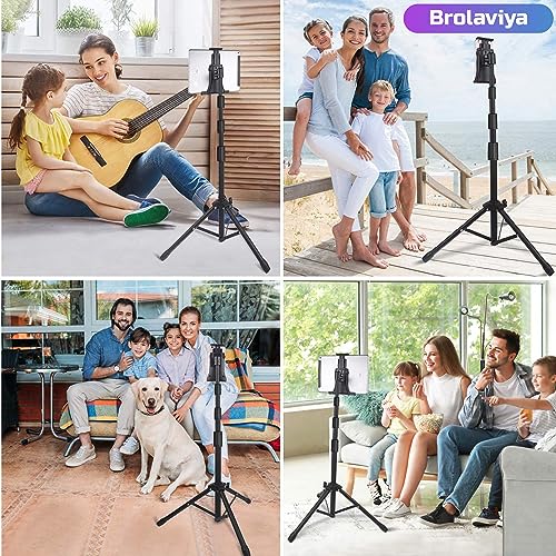 BROLAVIYA Mobile and Tablet Tripod Floor Stand for Home Office Stage for All 4~10.5 Diagonal inches Display Devices - Image 2