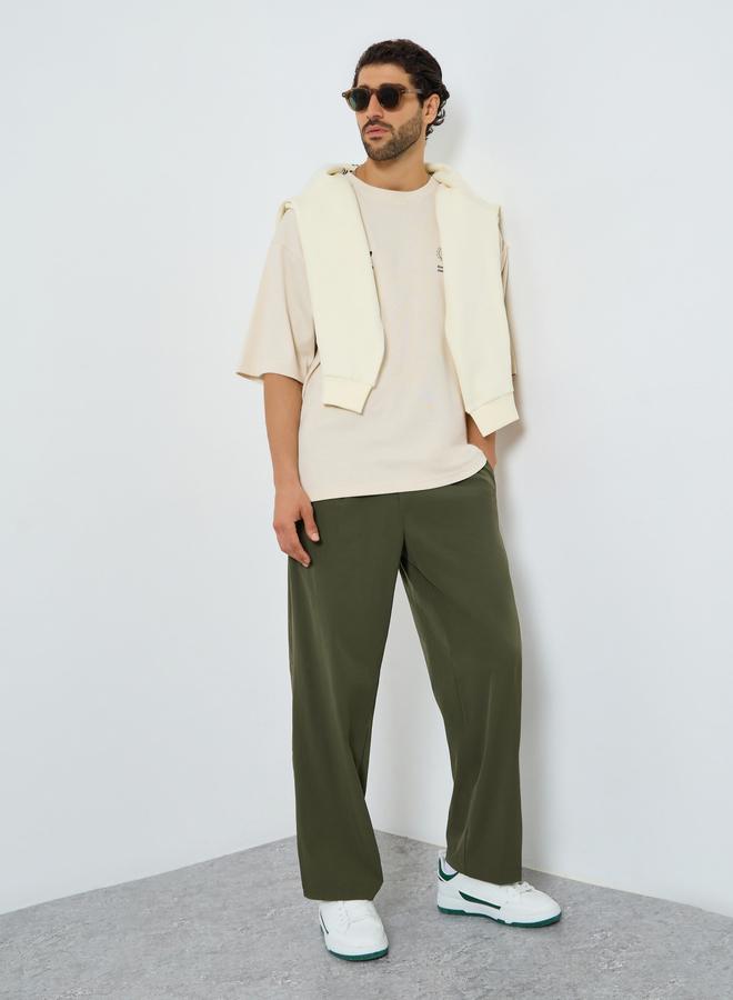 Styli Men Relaxed Fit Solid Pants - Image 2