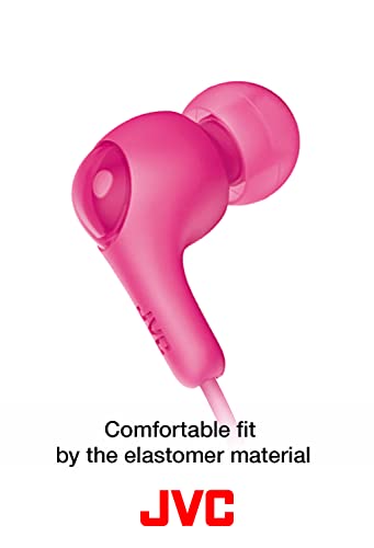 JVC Gumy in Ear Earbud Headphones, Powerful Sound, Comfortable and Secure Fit, Silicone Ear Pieces S/M/L - HAFX7W White - Image 5