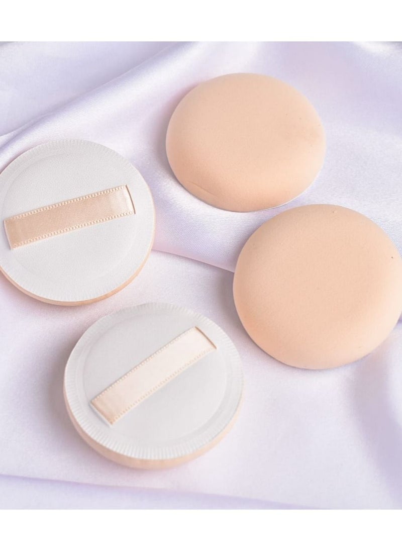 Set of a soft sponge in a round shape, 4 pcs