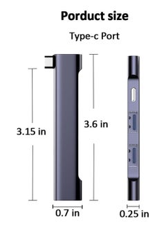 X-level USB C Hub for Laptop,Portable USB C Splitter Multiport Adapter with Type-C Charging Port and USB 3.0 Port for MacBook Pro/Air,Surface Pro,Keyboard,Flash Drive (USB C Hub with Charging Port)  - Image 5