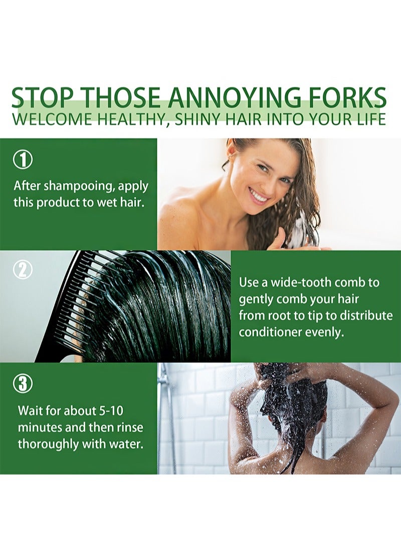 إيلهو بلسم الخروع الأسود 100 مل، بلسم مصنوع من مكونات طبيعية زيت الخروع الأسود وزيت أوراق إكليل الجبل، يصلح الشعر التالف بسبب الصبغة والتجعيد، يرطب فروة الرأس والعناية بالشعر. - Image 4