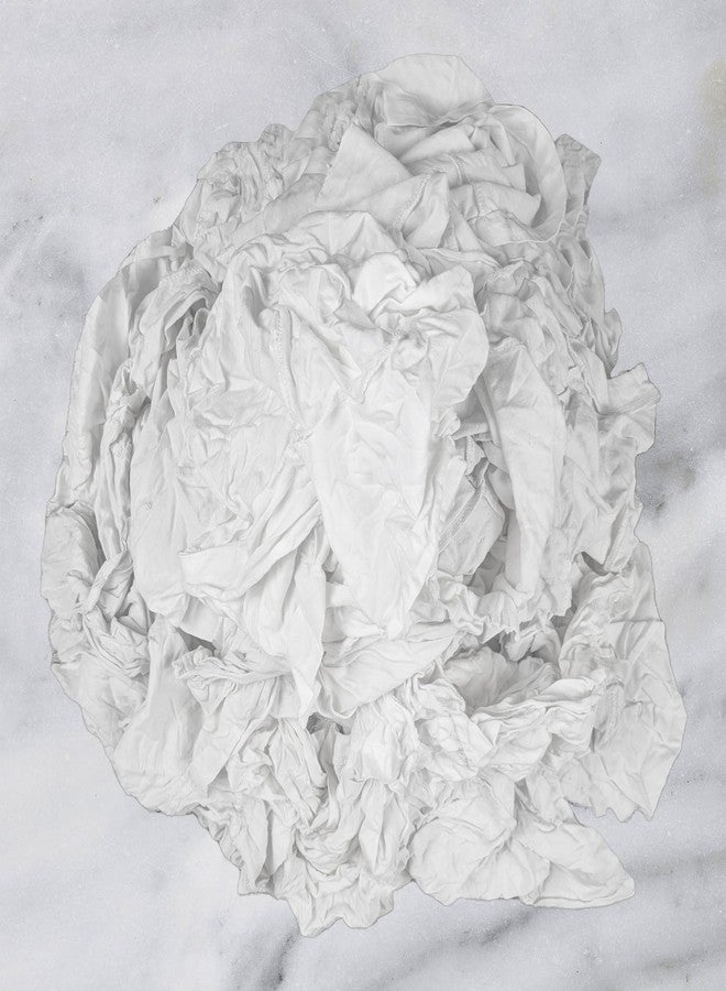 SupremePlus Recycled White T-Shirt Cleaning Rags (5 lbs. Compressed Box) – Shop Rags Bulk for Oil, Stain, Grease, Paint, and Auto Cleaning, Multipurpose White Cotton Rag - Image 4