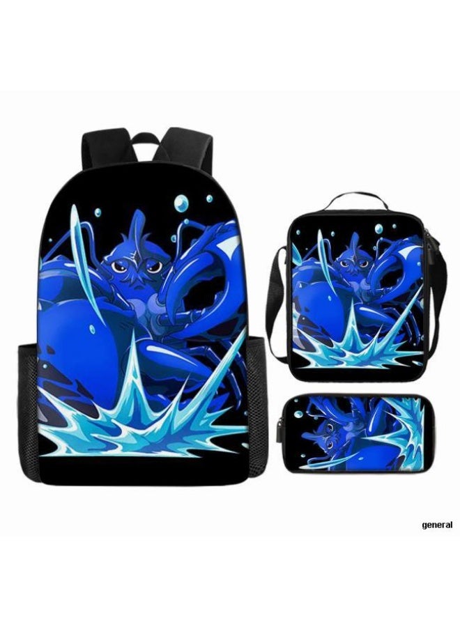 عام أحدث نموذج عالمي من الكرتون طباعة ثلاثة قطعة حقيبة مجموعة ( الطلاب ، الأطفال ، الأصدقاء ، نزهة ، تسلق الجبال ، الخ . ) - Image 1