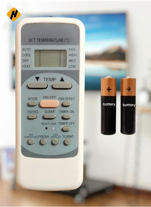Air Conditioner Remote Control Compatible with Voltas/Blue Star Split/Window Air Conditioner (AC-12) – Battery Included