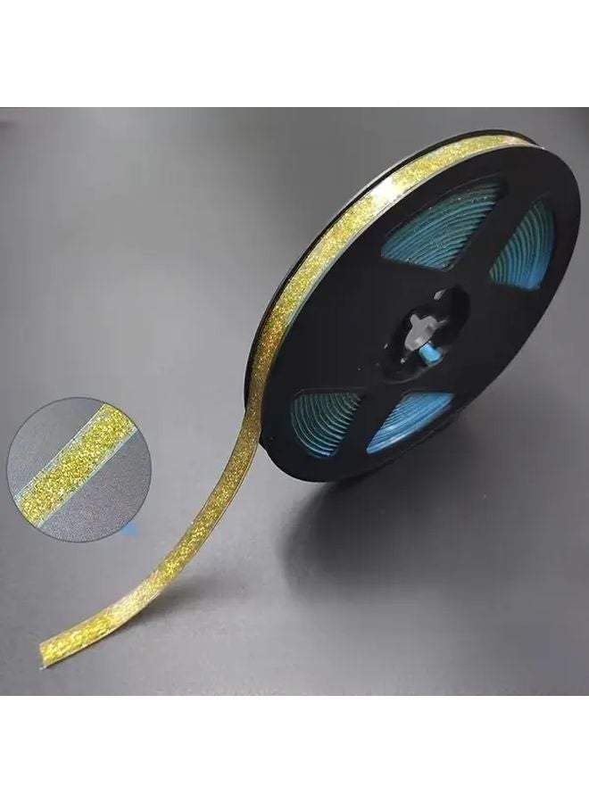 شريط زاوية ذاتي اللصق ذهبي لا يلزمه غراء وسادة حماية بلاستيكية متينة - Image 1