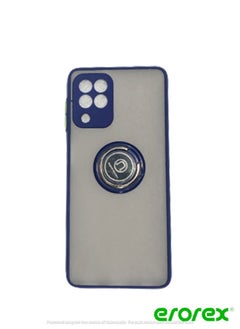 erorex Protective Case Cover For Samsung A22 4G With Magnetic Ring Holder Blue  - Image 1