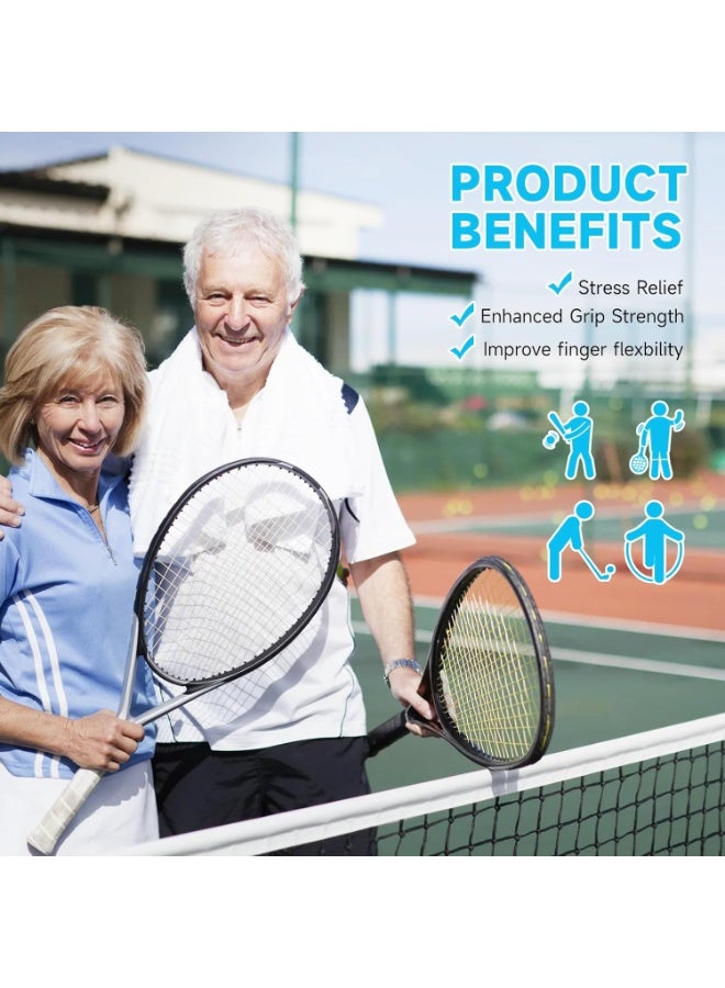 2-Piece Massage Ball - Squeeze Balls for Hand Therapy Set , Hand Exercise Ball for Physical Therapy, Elderly, Weak Hand, Arthritis, Stroke, Carpal Tunnel - Image 5